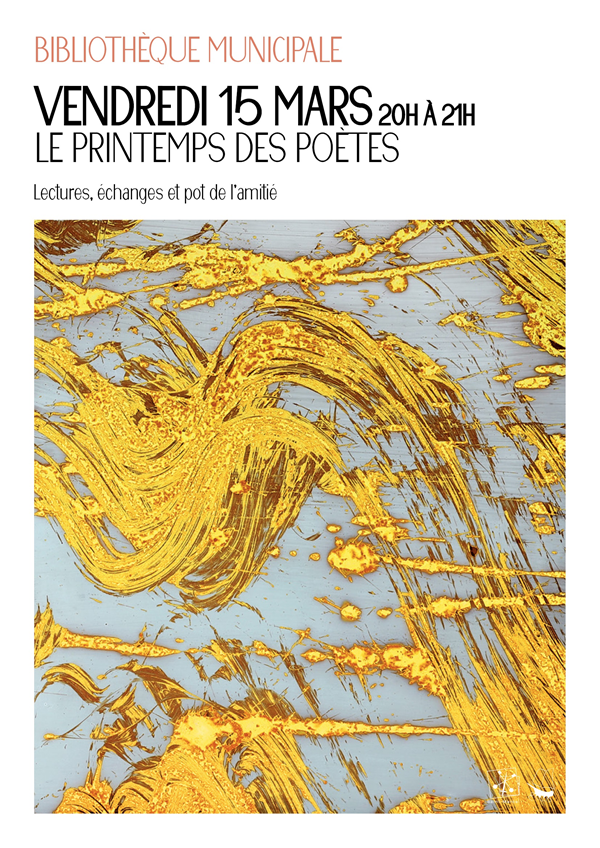 "LE PRINTEMPS DES POÈTES" À LA BIBLIOTHÈQUE MUNICIPALE DE SAINT-MARCEL