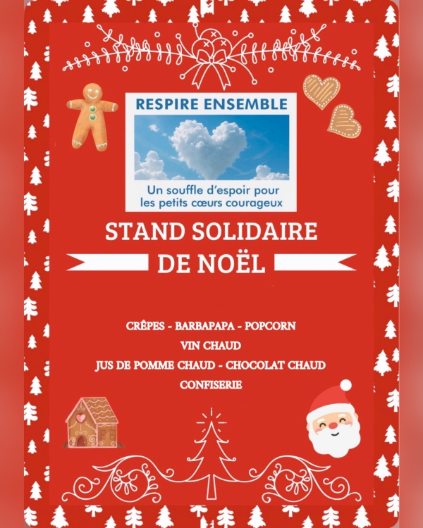 Stand solidaire « Respire ensemble » à Oslon le 5 décembre prochain 