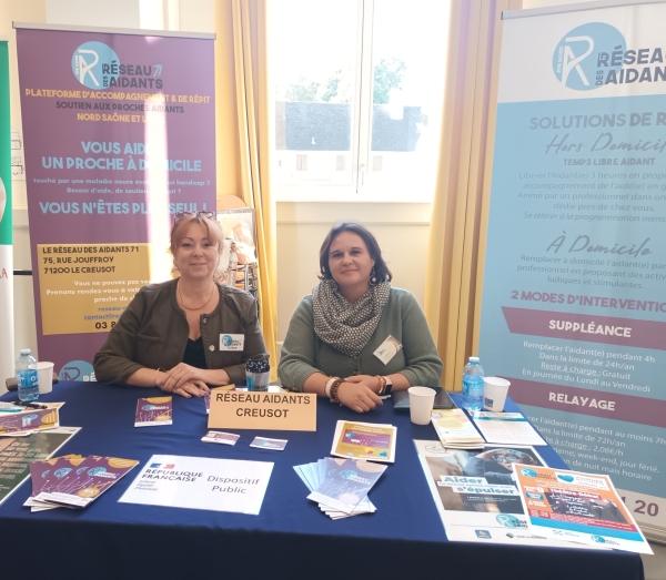 St Germain-du-Plain : 2 nouveaux stands au 2nd forum sur maintien à domicile et l'aide aux aidants