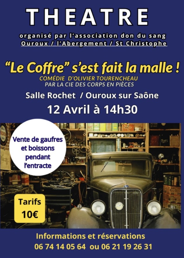 Ouroux-sur-Saône : L'Amicale des Donneurs de Sang proposent un wee-end animé les 11 et 12 avril