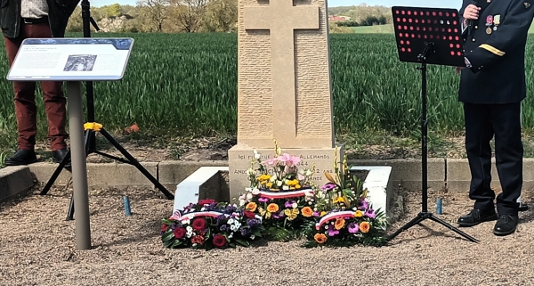 Ouroux-sur-Saône : une nouvelle stèle pour la mémoire du fusillé André Flochon