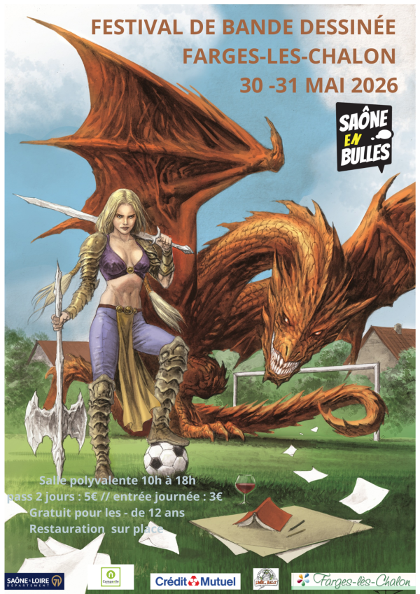 Le festival de Bd de Farges-lès-Chalon sonnera la charge les 30 et 31 mai