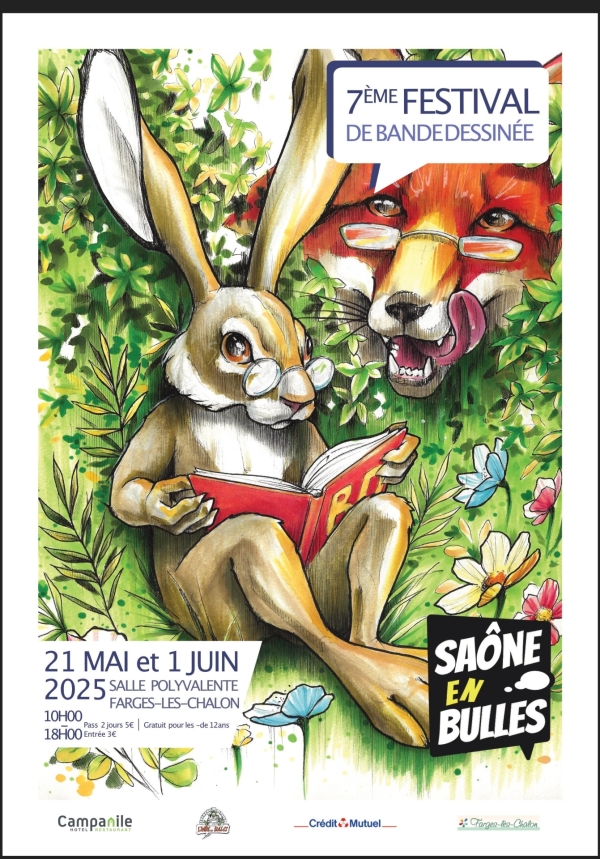Le festival de la BD de Farges-lès-Chalon aura tout pour plaire les 31 mai et 1er juin