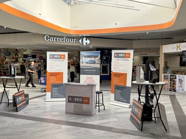 Vous avez un projet de menuiserie ? Caséo Cuisines & Menuiseries est à votre service dans la galerie de Carrefour Chalon sud jusqu’à ce samedi 4 octobre !