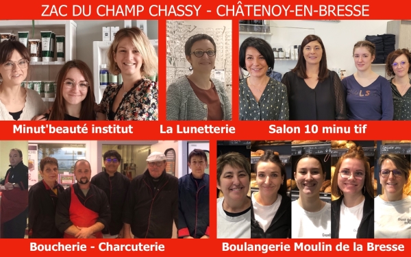 À Châtenoy-en-Bresse, ZAC Champ Chassy, 5 commerces mettent leurs savoir-faire à votre service pour les fêtes de fin d’année 