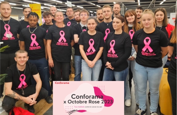 Octobre Rose : Un combat que Conforama Chalon/Saône soutient !