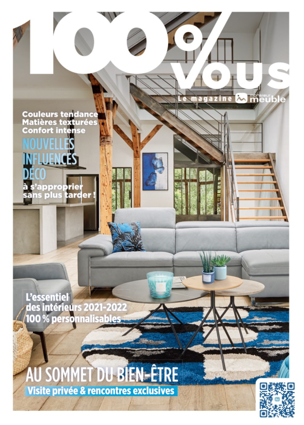À tous les addicts de la déco et ameublement intérieur : le nouveau magazine Monsieur Meuble « 100% Vous » est disponible chez Monsieur Meuble Delécluse Chalon/Saône !
