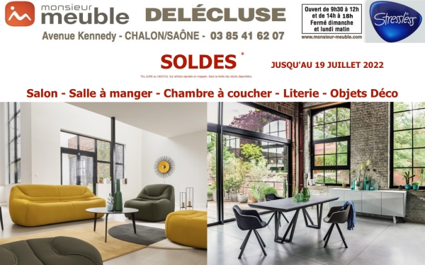 Soldes chez Monsieur Meuble Delécluse Chalon/Saône : le plus grand choix de la région !