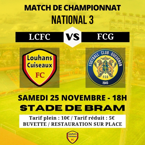 Louhans Cuiseaux FC est de retour au Stade de Bram !